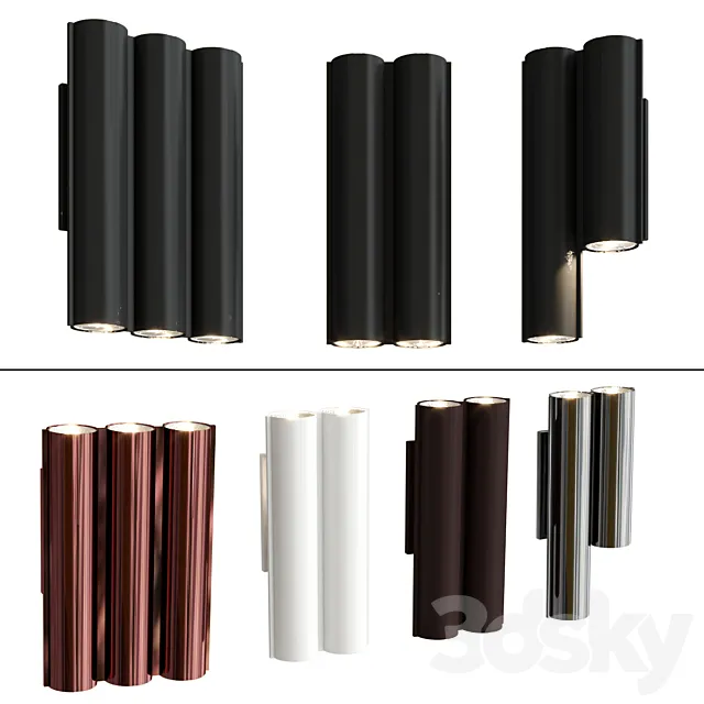 SILO wall lamp 3D Model SILO wall lamp 3D Model