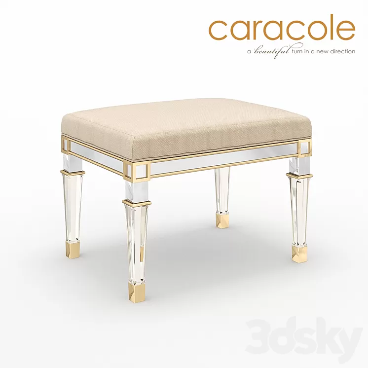 Silver And Gold Caracole 3D Model Silver And Gold Caracole 3D Model