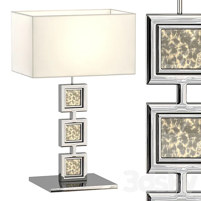 Silver table lamp by e’NIGMA-code 3D Model Silver table lamp by e’NIGMA-code 3D Model