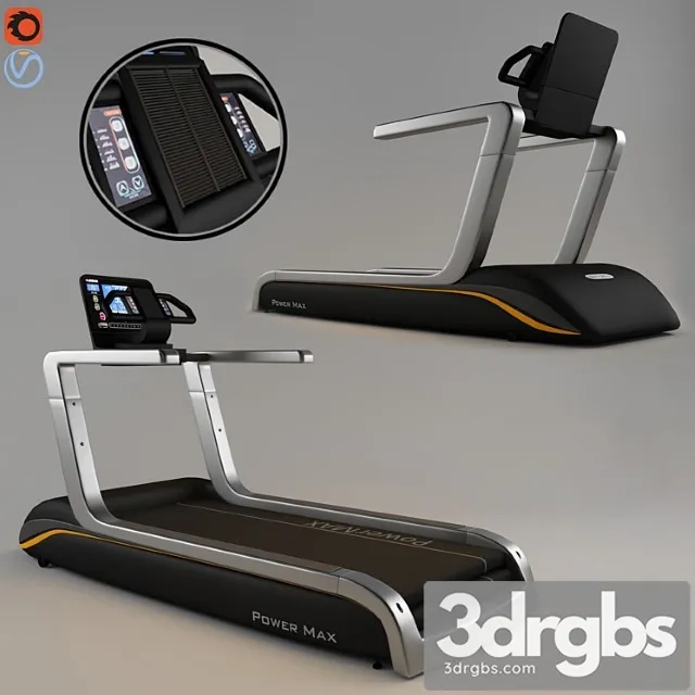 Silver threadmill 3D Model Download