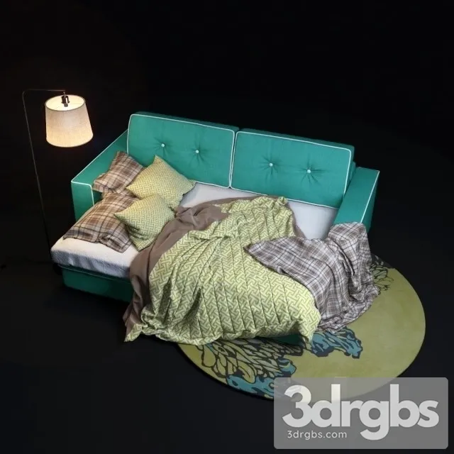 Silvobed Trehmestny Sofa 3D Model Download