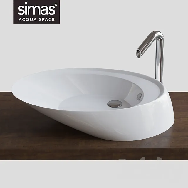 Simas washbasin Bohémien 3DModel Simas washbasin Bohémien 3DModel