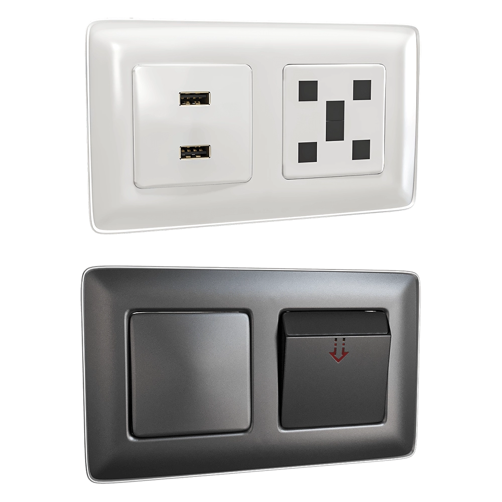 Simon  – Sockets and switches Simon 82/2 3D Model