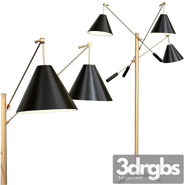 Simone floor lamp by delightfull 3D Model Download