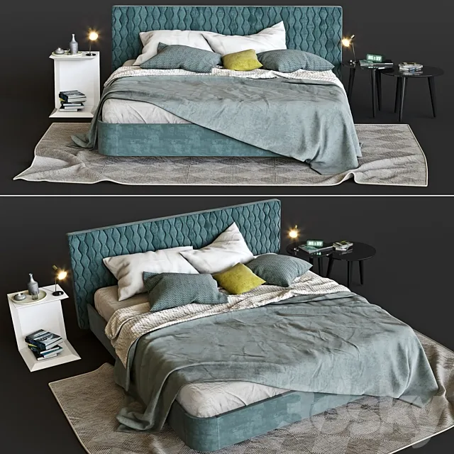 Simple Morassutti Bed 3DModel Simple Morassutti Bed 3DModel