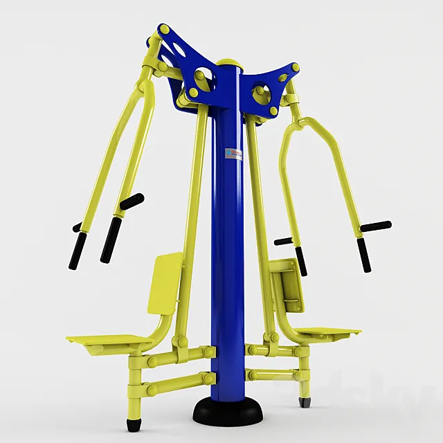 Simulator SL 101 bench press chest sitting 3D Model Simulator SL 101 bench press chest sitting 3D Model