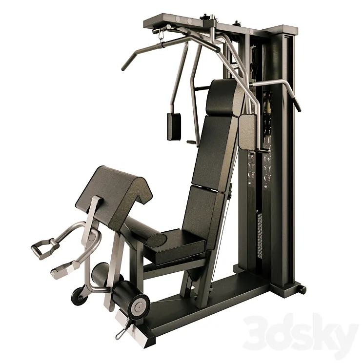 Simulator Technogym 3D Model Free Download