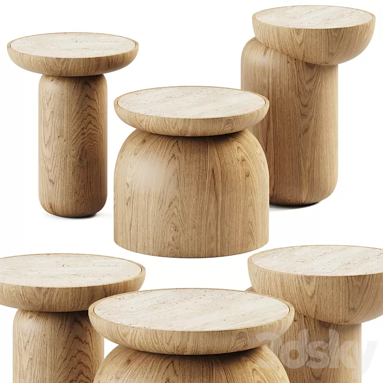 SinCa Design Mezcalitos Side Tables 3D Model Free Download