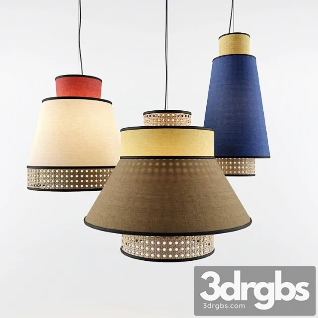 Singapour pendant light 3D Model Download