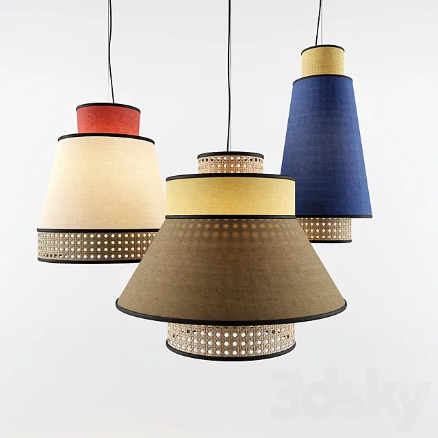 singapour pendant light 3D Model