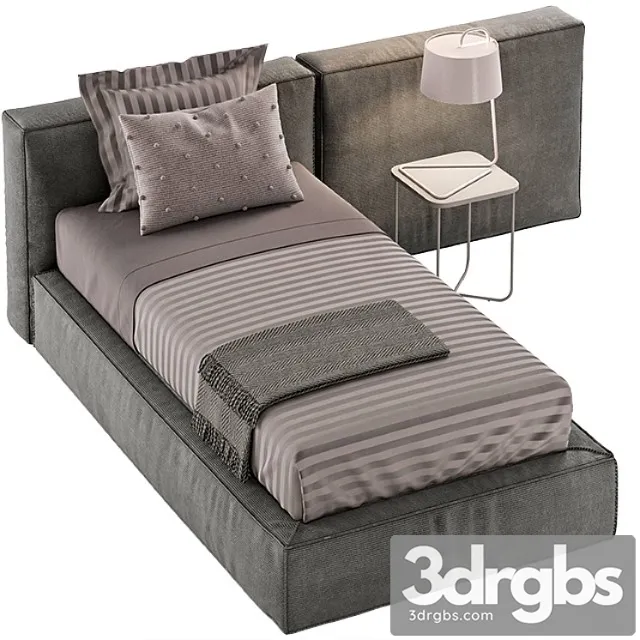Single Bed 10 3D Model Download