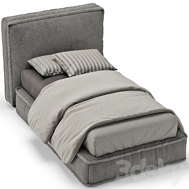 SINGLE BED 14 3D Model SINGLE BED 14 3D Model