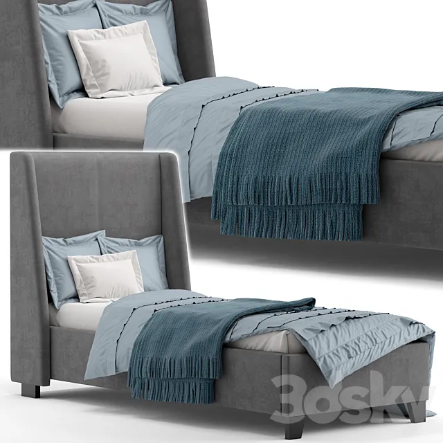 Single bed 2 3D Model Single bed 2 3D Model