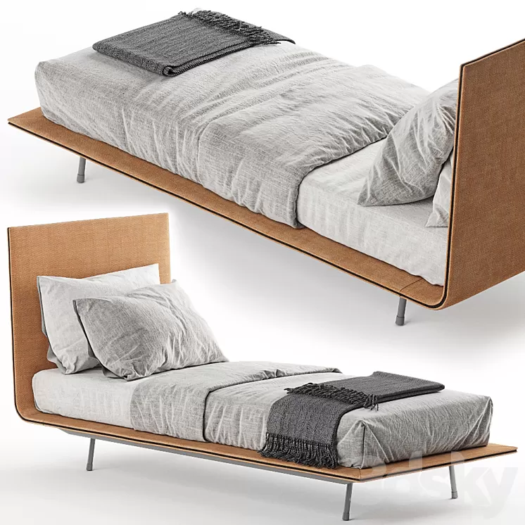 Single bed Bonaldo Thin 3D Model Single bed Bonaldo Thin 3D Model