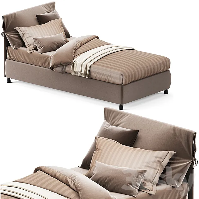 Single bed Flou NATHALIE 3D Model