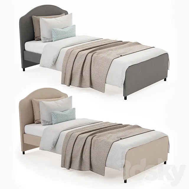 Single bed Hauga . 3D Model Single bed Hauga . 3D Model
