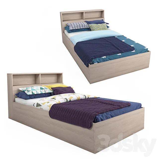 Single Bed Hoff – Morena 3D Model Single Bed Hoff – Morena 3D Model