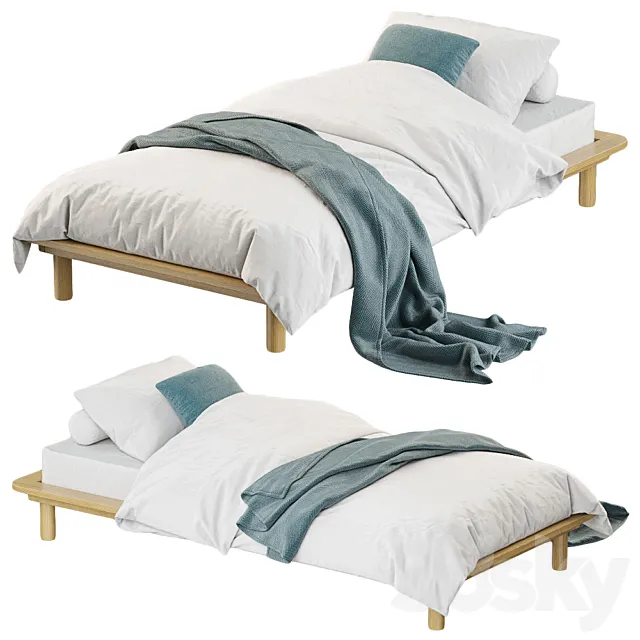 Single bed MADE KANO 3D Model Single bed MADE KANO 3D Model