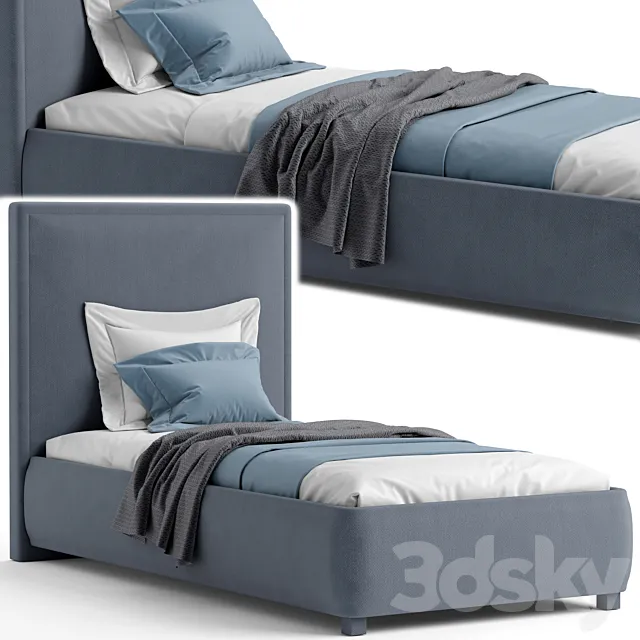 Single bed_1 3D Model Single bed_1 3D Model