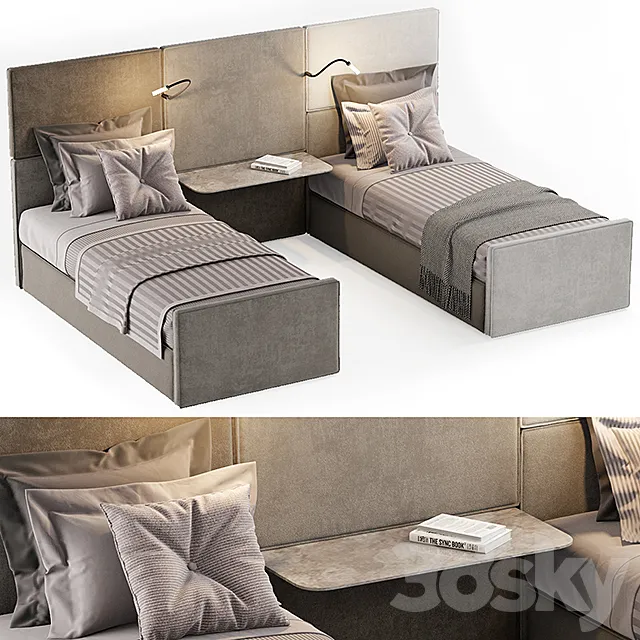 SINGLE BEDS 11 3D Model SINGLE BEDS 11 3D Model