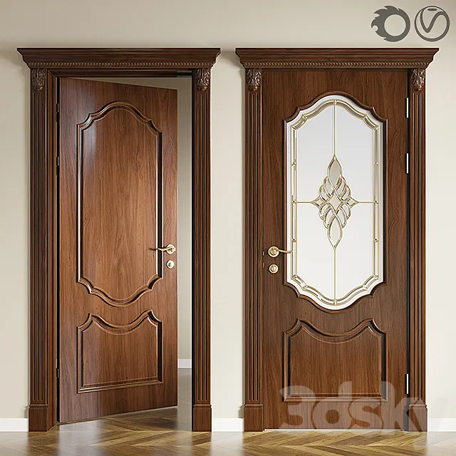 Single door №001 3D Model