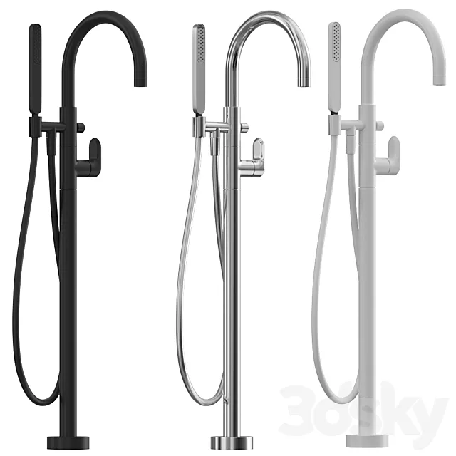 Single lever bath shower mixer Cisal Lineaviva 3D Model