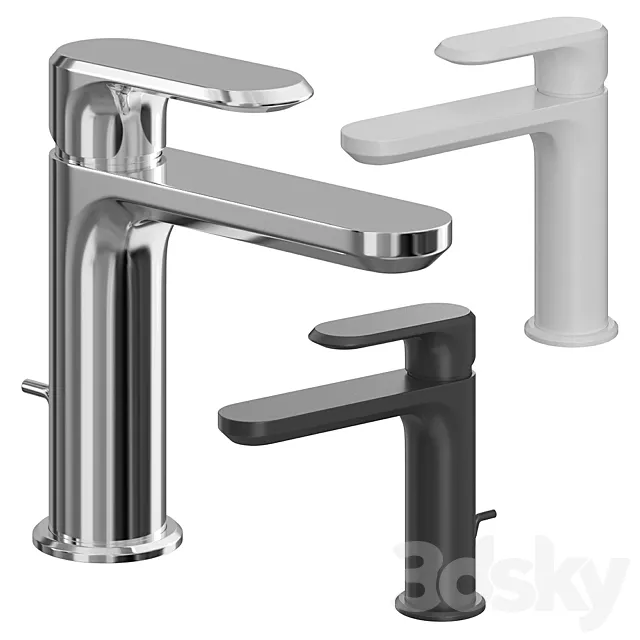 Single lever washbasin mixer Cisal Lineaviva 3D Model