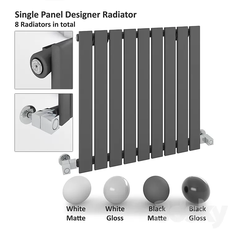 Single Panel Radiator – Milano Alpha Radiator 3D Model