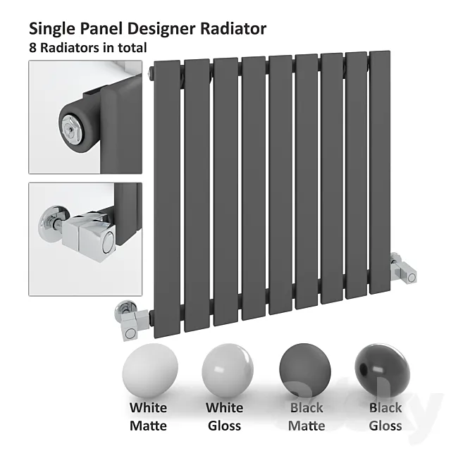 Single Panel Radiator – Milano Alpha Radiator 3DModel