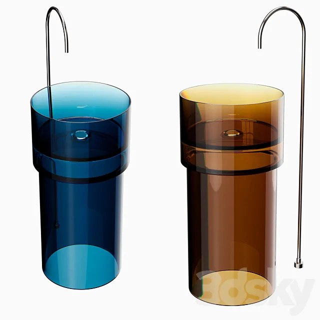 Sink ABBER Kristall AT2701Opal 3D Model