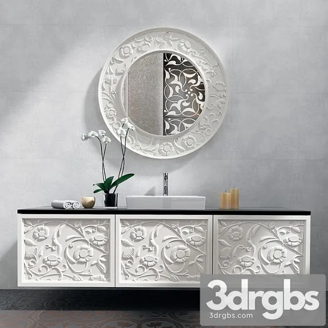 Sink and Mirror Mirror Elledue Saraya Notte 3D Model Download