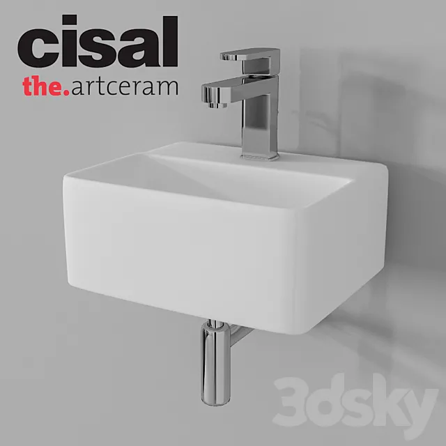 Sink Artceram Quadro Mini and Cisal Roadster 3DModel Sink Artceram Quadro Mini and Cisal Roadster 3DModel