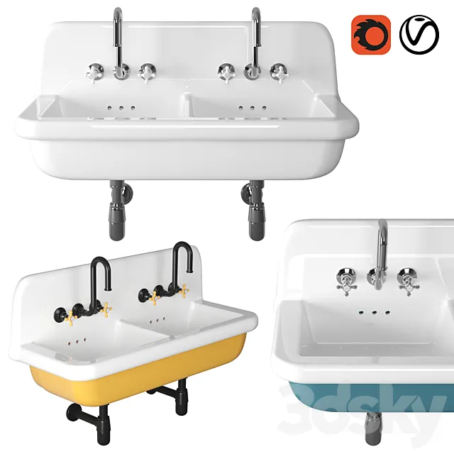 Sink BLEU PROVENCE TRUECOLORS 3D Model