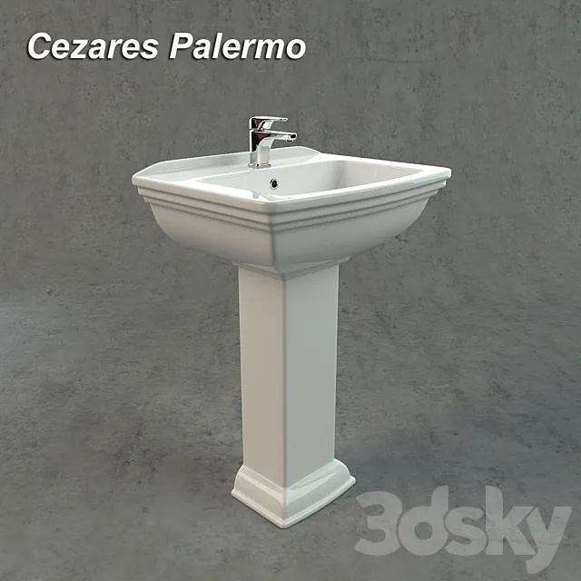 Sink Cezares Palermo 3D Model Sink Cezares Palermo 3D Model