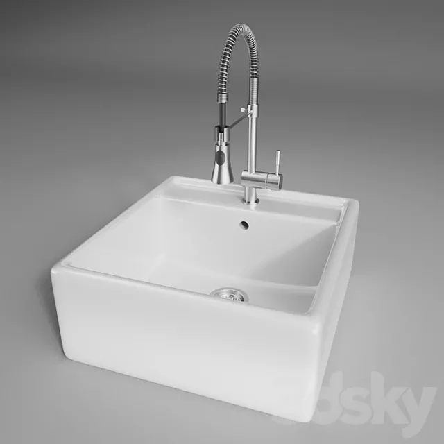 Sink CG 8 – 598 mm x 630 mm x 255 mm 3D Model