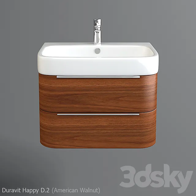 Sink Duravit Happy D.2 3DModel Sink Duravit Happy D.2 3DModel