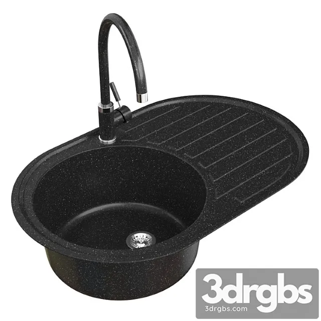Sink Fabiano Artz Blatsk And Mixer Fabiano Fkm Set 3D Model Download
