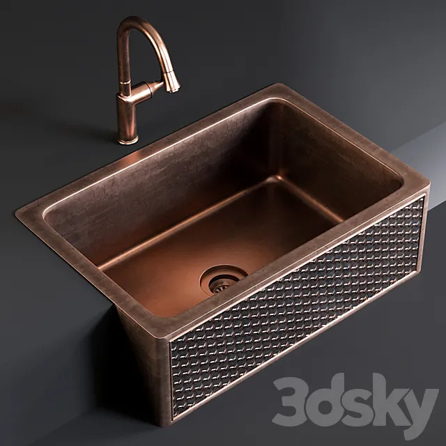 Sink Farmhouse Mixer Pieta 3DModel