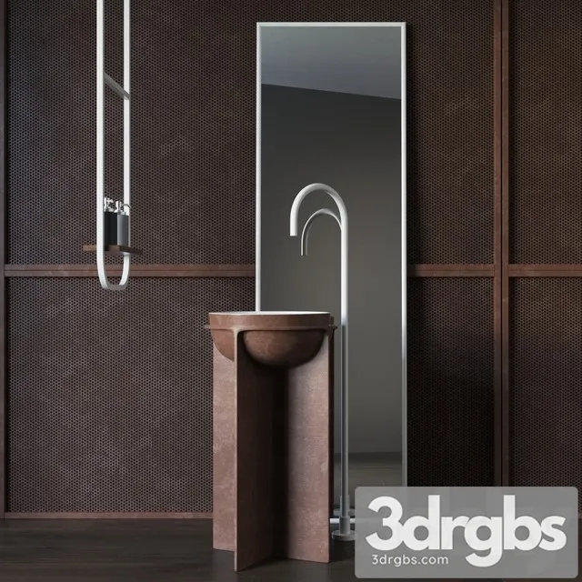 Sink Floor Falper Controstampo 3D Model Download