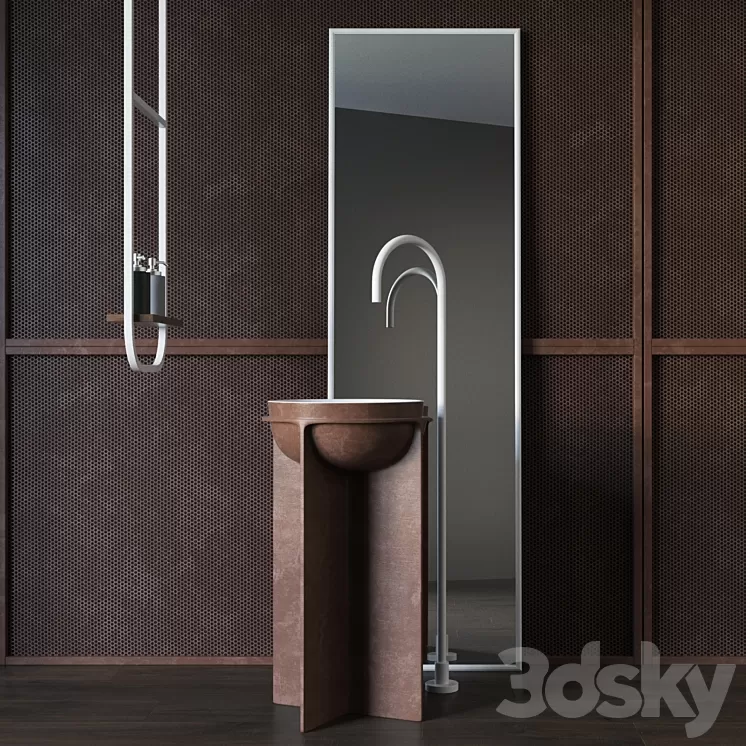 Sink floor Falper Controstampo 3D Model