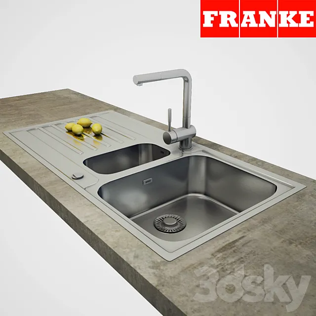 Sink Franke Argos 3D Model Sink Franke Argos 3D Model