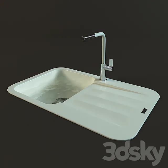 Sink Franke PBG 611-78 3D Model Sink Franke PBG 611-78 3D Model