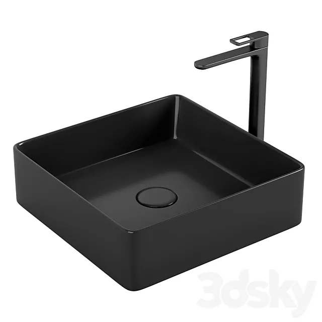 Sink IDDIS Slide SLIBM01i27 black 3D Model Sink IDDIS Slide SLIBM01i27 black 3D Model
