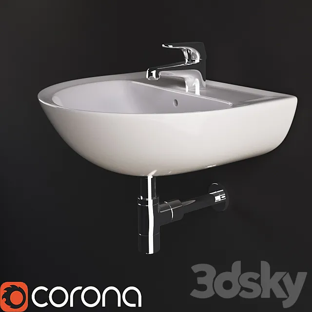 Sink Ideal Standard Esco new 3DModel Sink Ideal Standard Esco new 3DModel