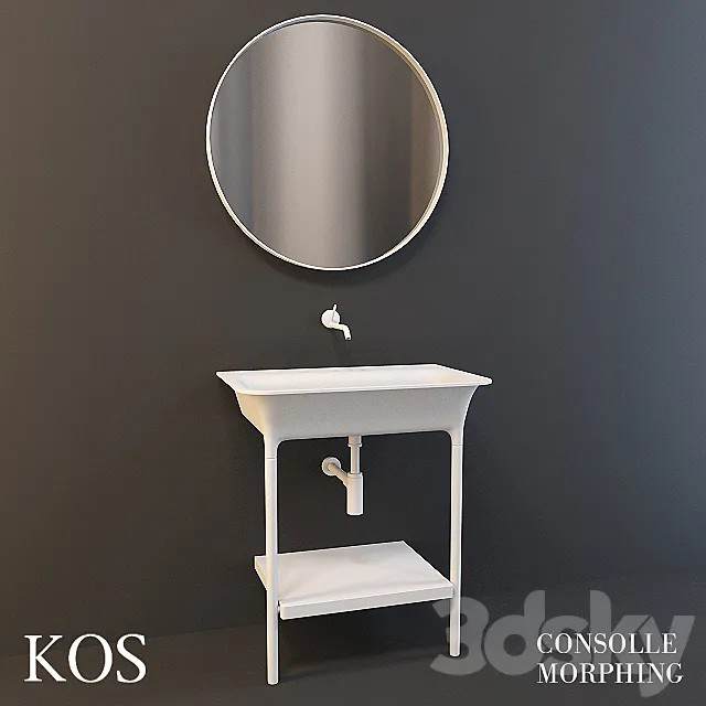 Sink KOS Morphing Consolle 3D Model Sink KOS Morphing Consolle 3D Model