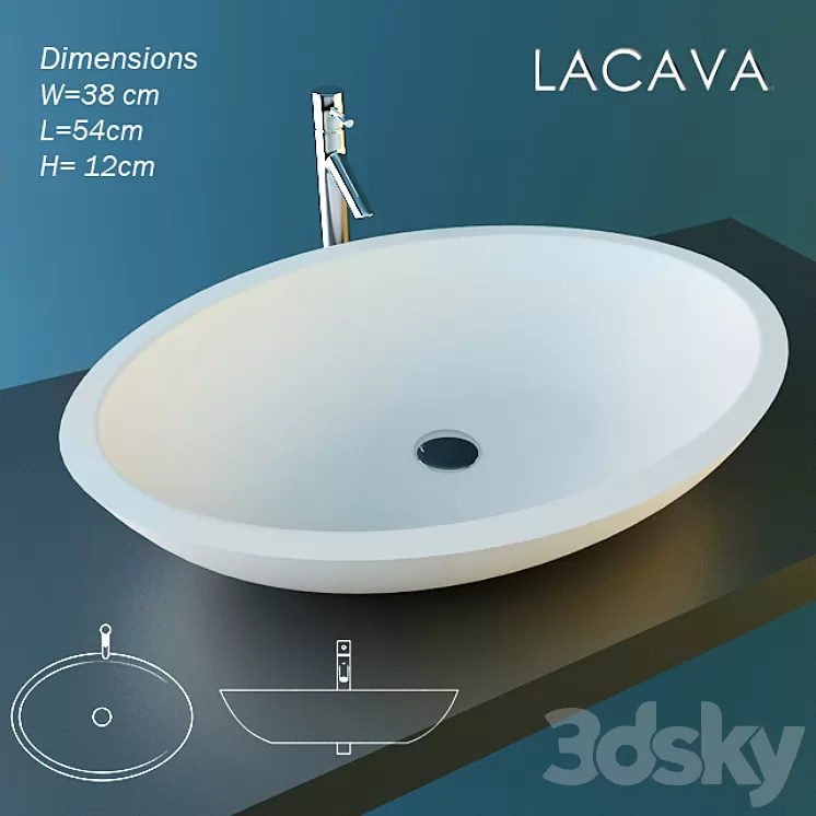 Sink Lacava SCO13 3D Model