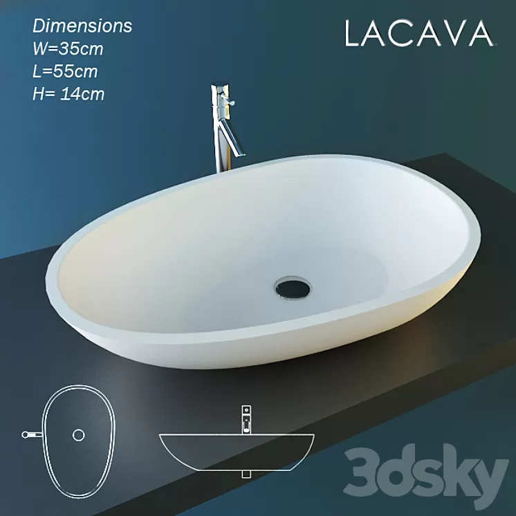 Sink Lacava SCOH6 3D Model