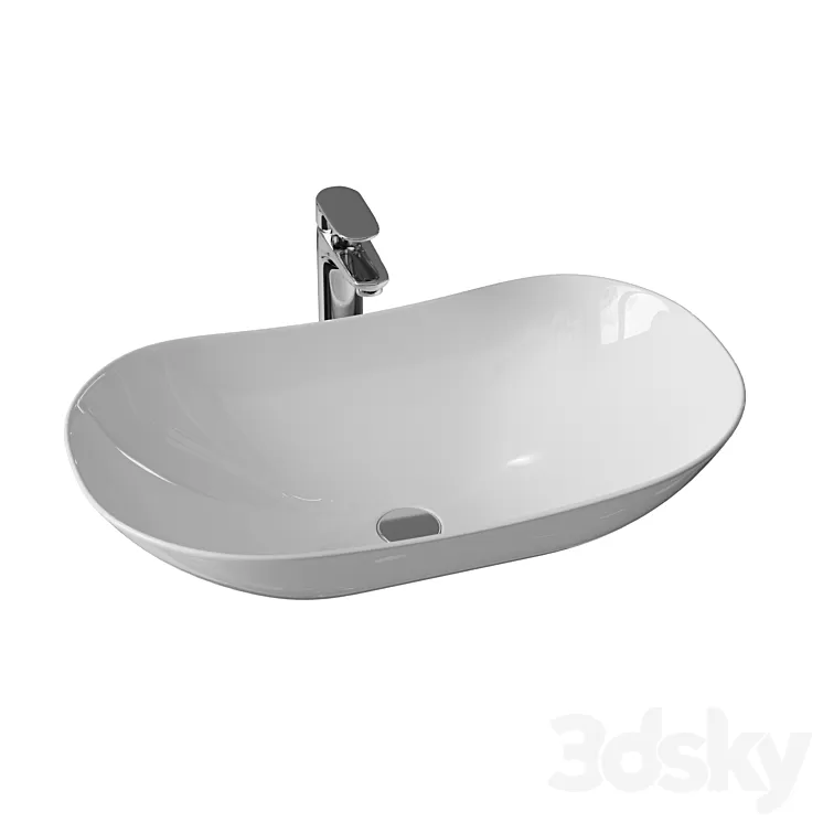 Sink Mira MR-6236 3D Model Sink Mira MR-6236 3D Model