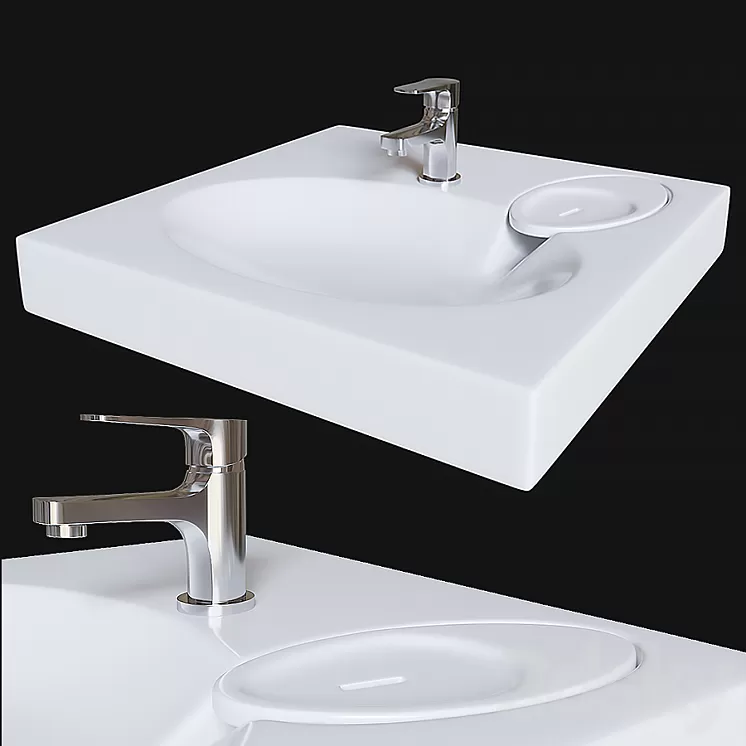 Sink paa claro 3D Model Sink paa claro 3D Model