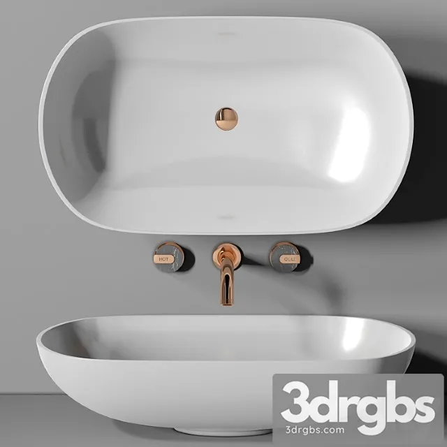 Sink Planit Concave Basin Graff Mod Plus Faucet 2 3D Model Download